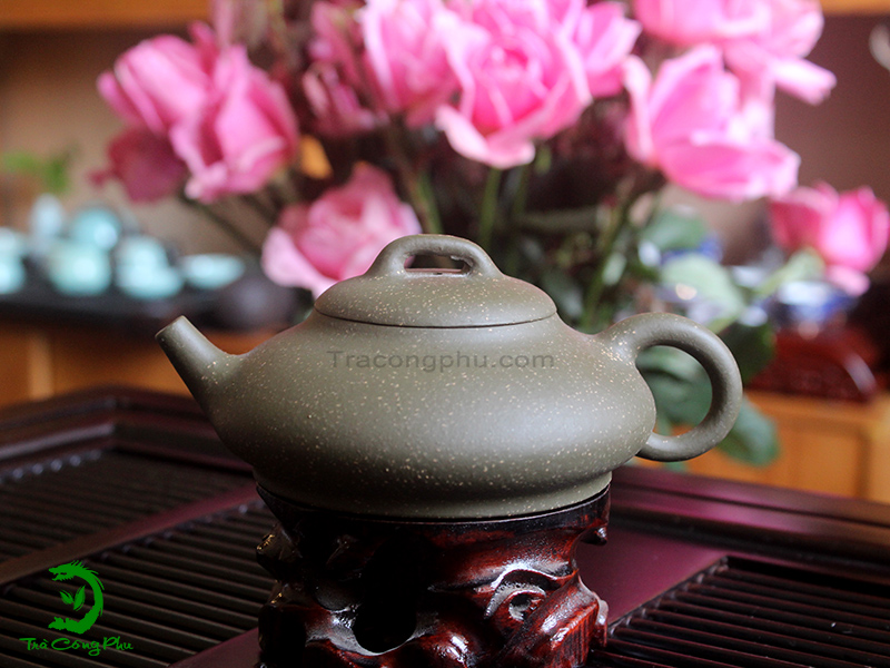 Ấm Tử Sa Văn Đán (Dáng Thấp) - ATS736